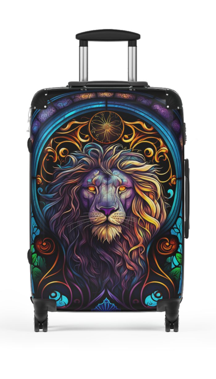 Lion Suitcase - Kids' luggage featuring a fierce lion design, perfect for young adventurers.