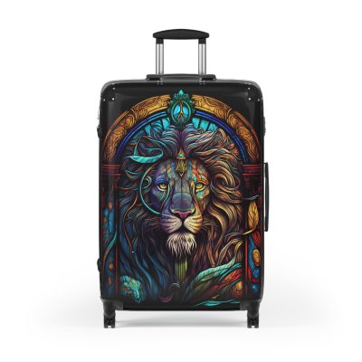 Lion Suitcase - Kids' luggage featuring a fierce lion design, perfect for young adventurers.