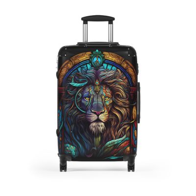 Lion Suitcase - Kids' luggage featuring a fierce lion design, perfect for young adventurers.