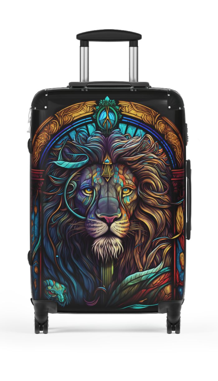 Lion Suitcase - Kids' luggage featuring a fierce lion design, perfect for young adventurers.