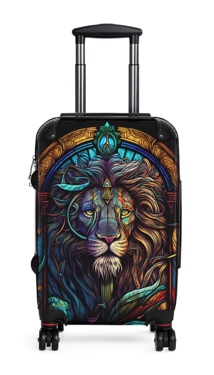 Lion Suitcase - Kids' luggage featuring a fierce lion design, perfect for young adventurers.