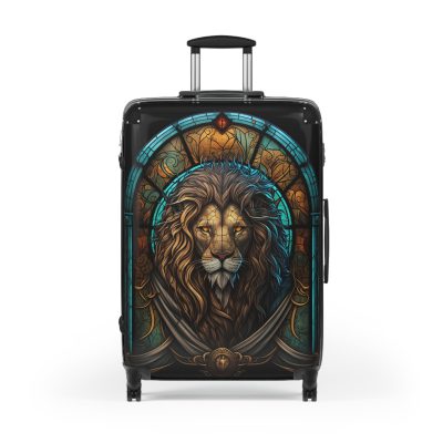 Lion Suitcase - Kids' luggage featuring a fierce lion design, perfect for young adventurers.