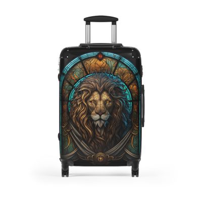 Lion Suitcase - Kids' luggage featuring a fierce lion design, perfect for young adventurers.