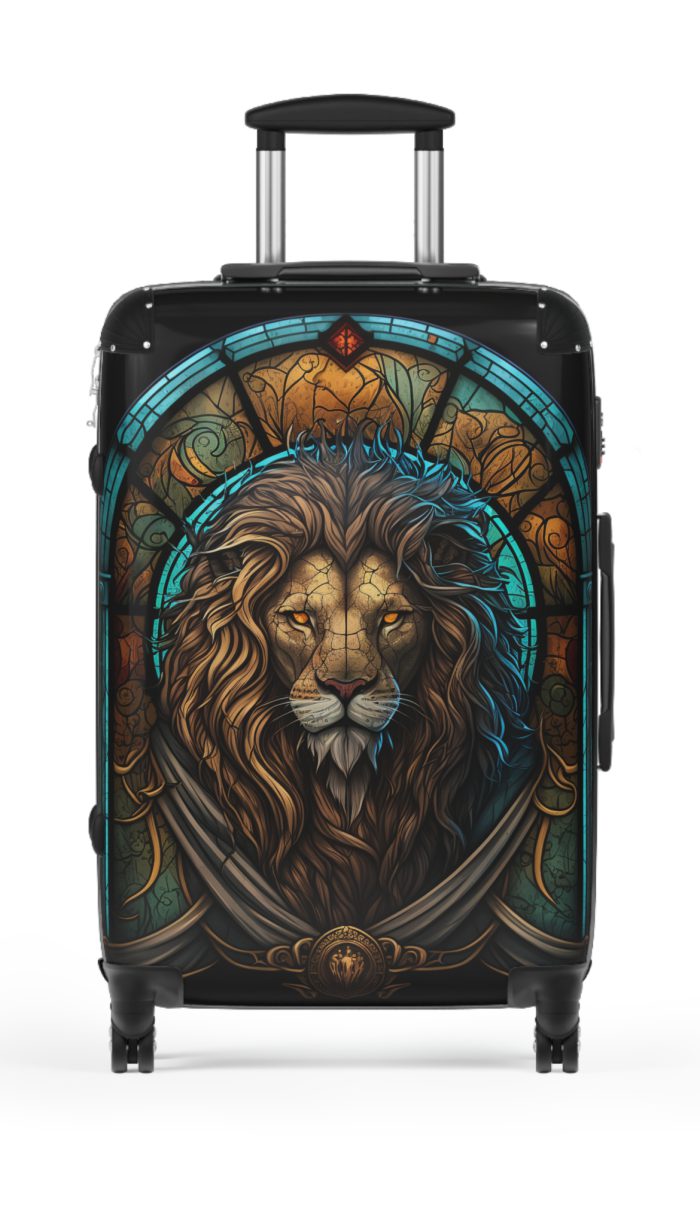 Lion Suitcase - Kids' luggage featuring a fierce lion design, perfect for young adventurers.