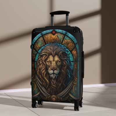 Lion Suitcase - Kids' luggage featuring a fierce lion design, perfect for young adventurers.