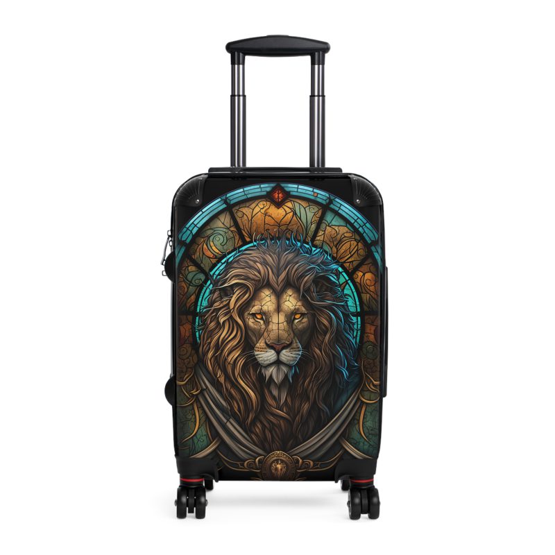 Lion Suitcase - Kids' luggage featuring a fierce lion design, perfect for young adventurers.