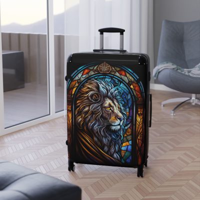 Lion Suitcase - Kids' luggage featuring a fierce lion design, perfect for young adventurers.