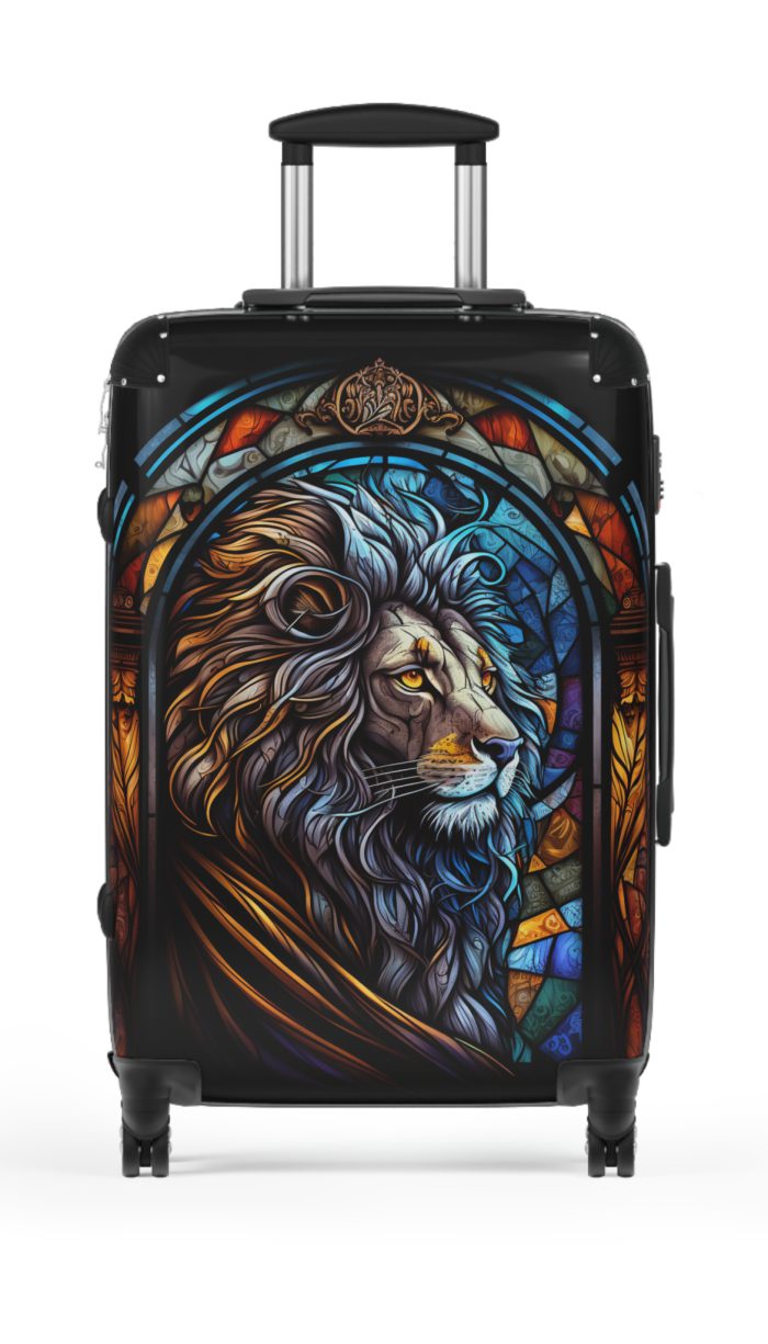 Lion Suitcase - Kids' luggage featuring a fierce lion design, perfect for young adventurers.