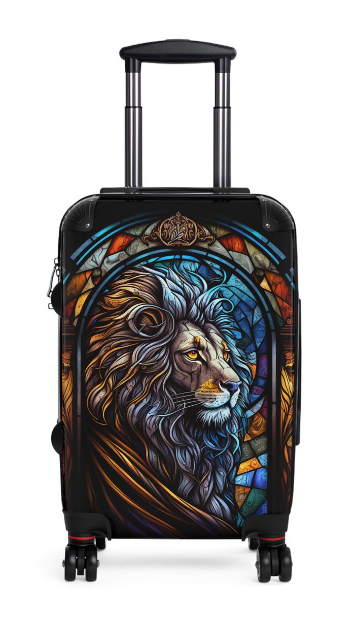 Lion Suitcase - Kids' luggage featuring a fierce lion design, perfect for young adventurers.