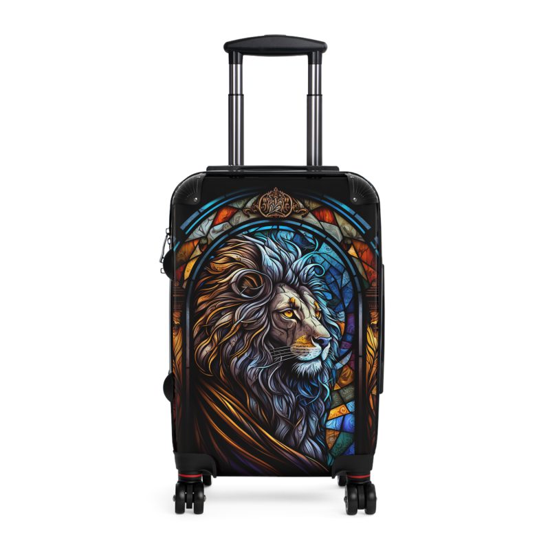 Lion Suitcase - Kids' luggage featuring a fierce lion design, perfect for young adventurers.