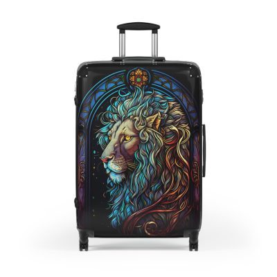 Lion Suitcase - Kids' luggage featuring a fierce lion design, perfect for young adventurers.