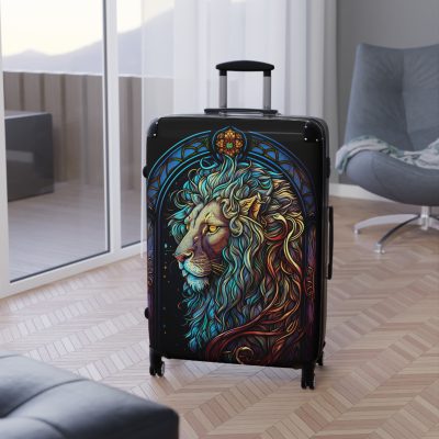 Lion Suitcase - Kids' luggage featuring a fierce lion design, perfect for young adventurers.