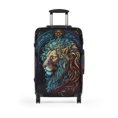 Lion Suitcase - Kids' luggage featuring a fierce lion design, perfect for young adventurers.