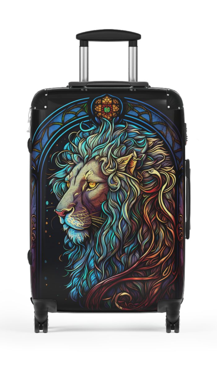 Lion Suitcase - Kids' luggage featuring a fierce lion design, perfect for young adventurers.