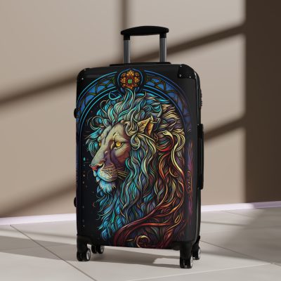 Lion Suitcase - Kids' luggage featuring a fierce lion design, perfect for young adventurers.