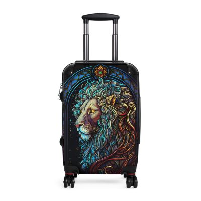 Lion Suitcase - Kids' luggage featuring a fierce lion design, perfect for young adventurers.