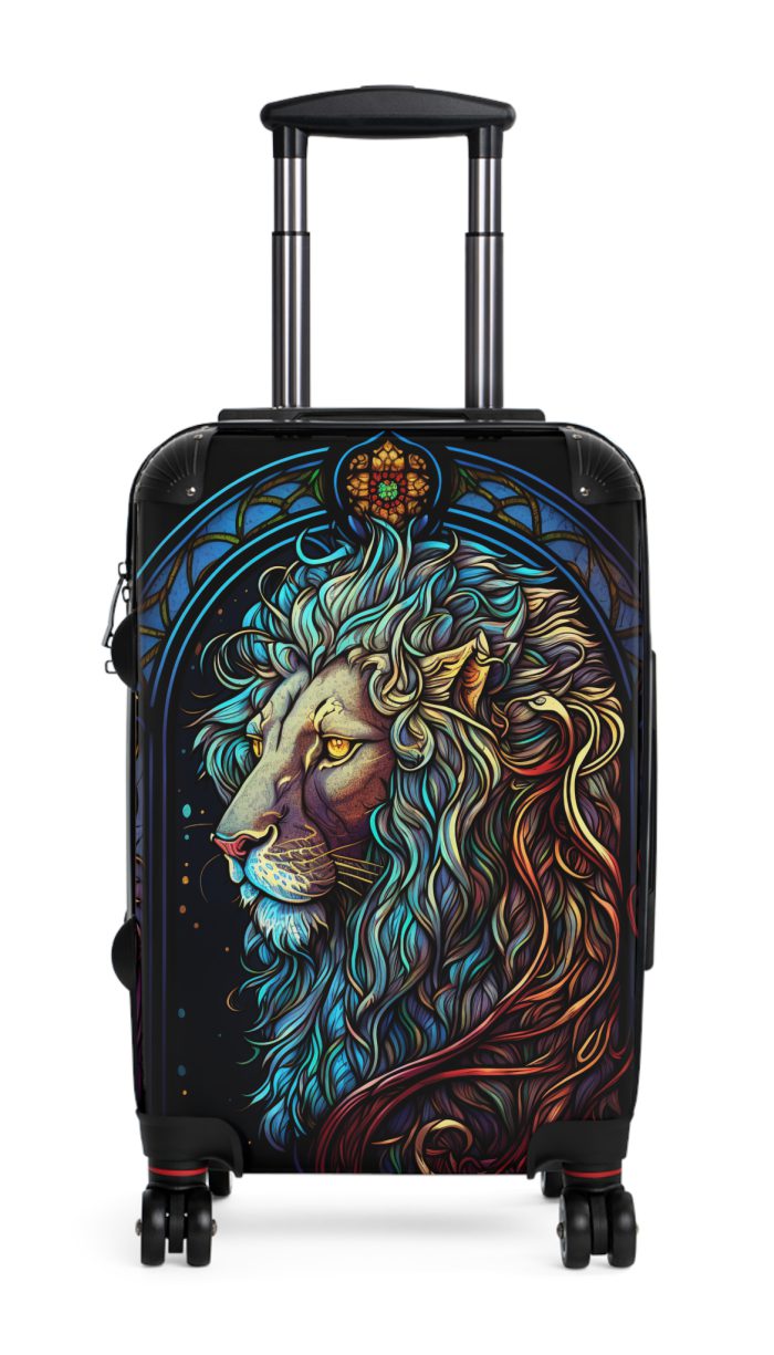 Lion Suitcase - Kids' luggage featuring a fierce lion design, perfect for young adventurers.