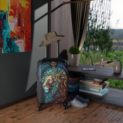 Lion Suitcase - Kids' luggage featuring a fierce lion design, perfect for young adventurers.