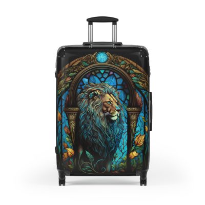 Lion Suitcase - Kids' luggage featuring a fierce lion design, perfect for young adventurers.