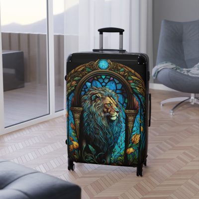 Lion Suitcase - Kids' luggage featuring a fierce lion design, perfect for young adventurers.