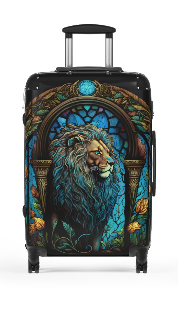 Lion Suitcase - Kids' luggage featuring a fierce lion design, perfect for young adventurers.