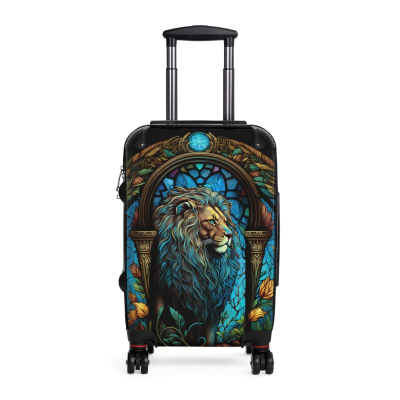 Lion Suitcase - Kids' luggage featuring a fierce lion design, perfect for young adventurers.