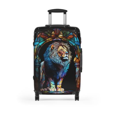 Lion Suitcase - Kids' luggage featuring a fierce lion design, perfect for young adventurers.