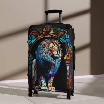 Lion Suitcase - Kids' luggage featuring a fierce lion design, perfect for young adventurers.