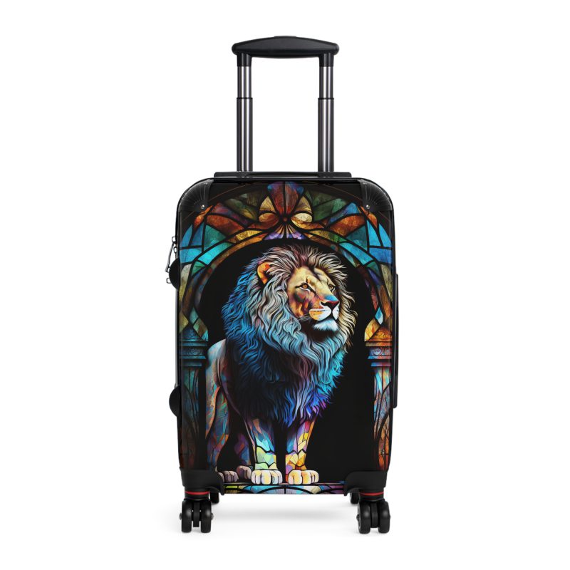 Lion Suitcase - Kids' luggage featuring a fierce lion design, perfect for young adventurers.