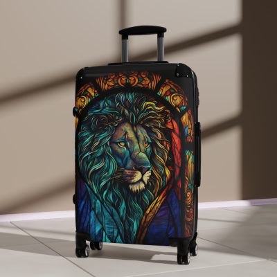 Lion Suitcase - Kids' luggage featuring a fierce lion design, perfect for young adventurers.