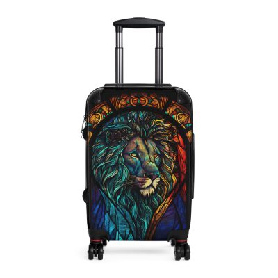 Lion Suitcase - Kids' luggage featuring a fierce lion design, perfect for young adventurers.