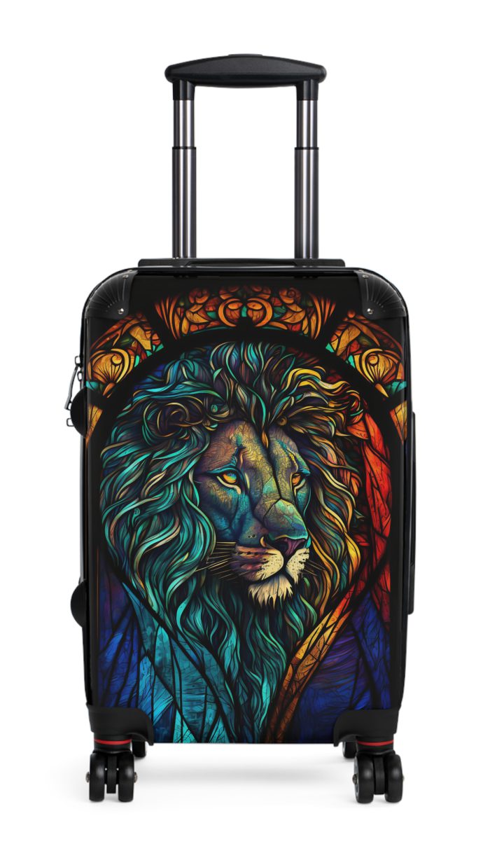 Lion Suitcase - Kids' luggage featuring a fierce lion design, perfect for young adventurers.