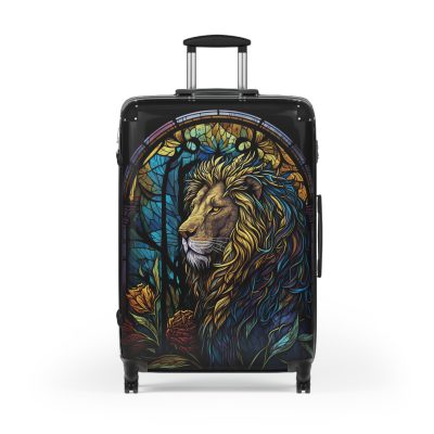 Lion Suitcase - Kids' luggage featuring a fierce lion design, perfect for young adventurers.