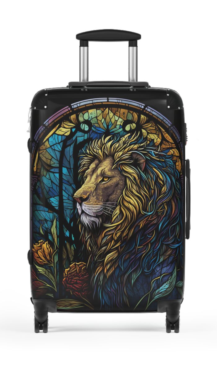 Lion Suitcase - Kids' luggage featuring a fierce lion design, perfect for young adventurers.