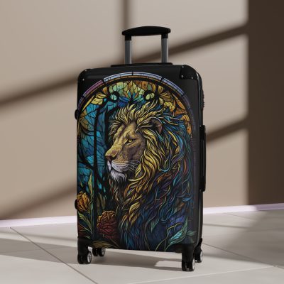 Lion Suitcase - Kids' luggage featuring a fierce lion design, perfect for young adventurers.