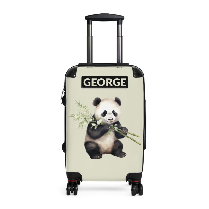 Custom Panda Suitcase | Personalized Travel Companion