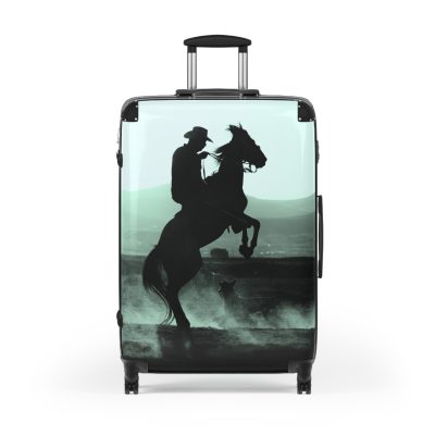 Black Horse Suitcase - Kids' luggage featuring a sleek black horse design, perfect for young equestrians.