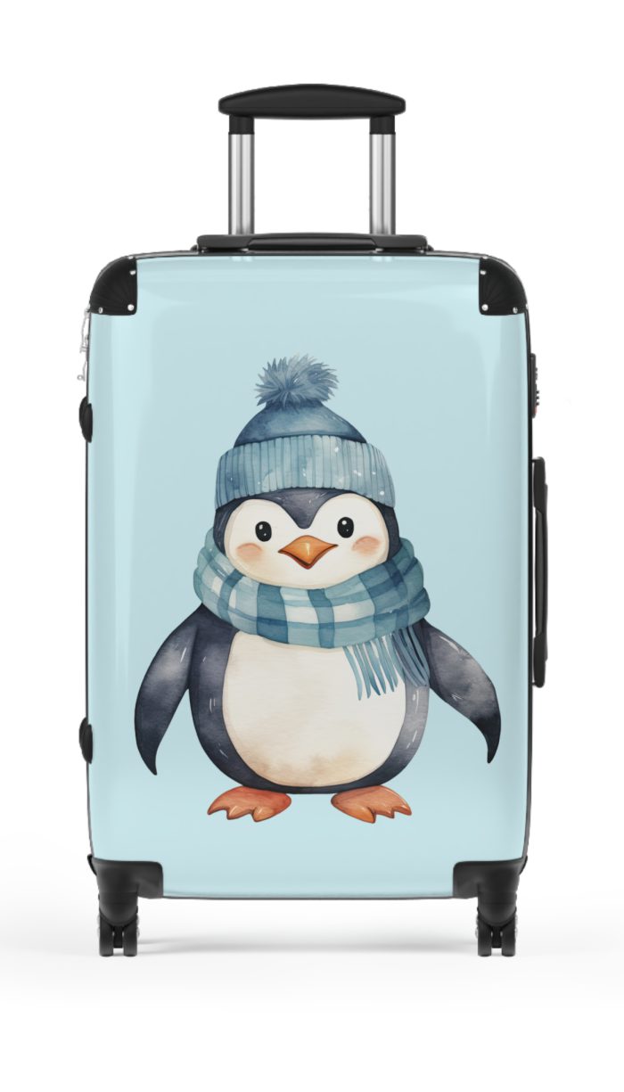 Penguin Suitcase - Kids' luggage featuring a cute penguin design, perfect for young travelers seeking exciting adventures.