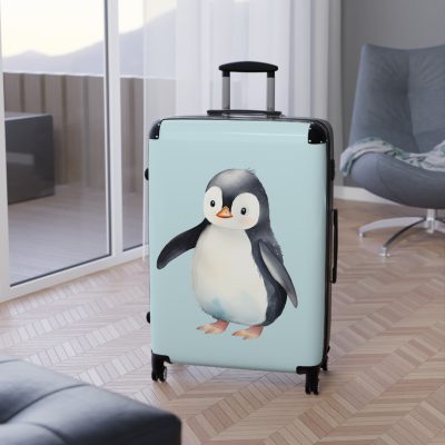 Penguin Suitcase - Kids' luggage featuring a cute penguin design, perfect for young travelers seeking exciting adventures.