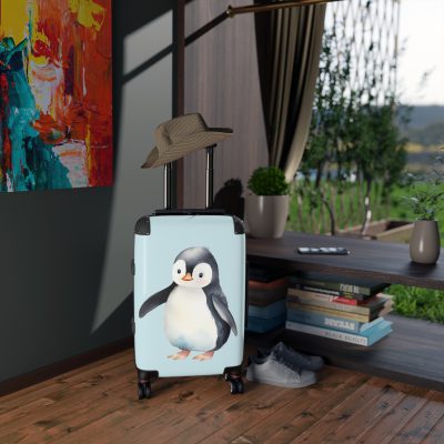 Penguin Suitcase - Kids' luggage featuring a cute penguin design, perfect for young travelers seeking exciting adventures.