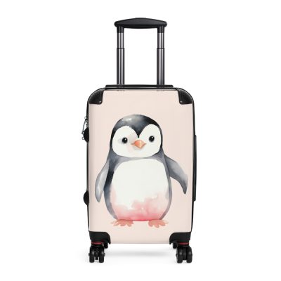 Penguin Suitcase - Kids' luggage featuring a cute penguin design, perfect for young travelers seeking exciting adventures.