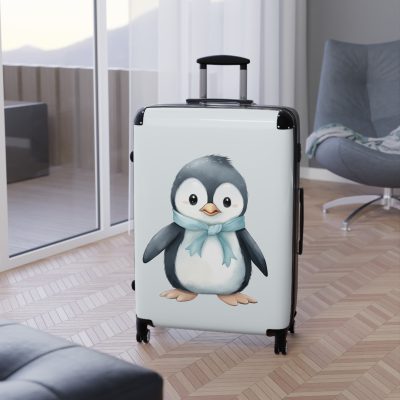 Penguin Suitcase - Kids' luggage featuring a cute penguin design, perfect for young travelers seeking exciting adventures.