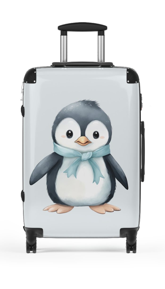 Penguin Suitcase - Kids' luggage featuring a cute penguin design, perfect for young travelers seeking exciting adventures.