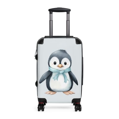 Penguin Suitcase - Kids' luggage featuring a cute penguin design, perfect for young travelers seeking exciting adventures.