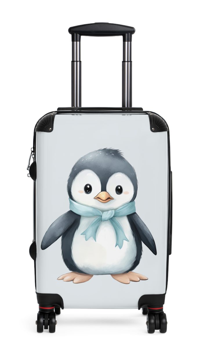 Penguin Suitcase - Kids' luggage featuring a cute penguin design, perfect for young travelers seeking exciting adventures.