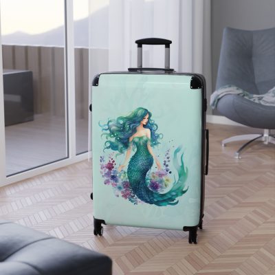 Mermaid Suitcase - Kids' luggage featuring a captivating mermaid design, perfect for young adventurers.