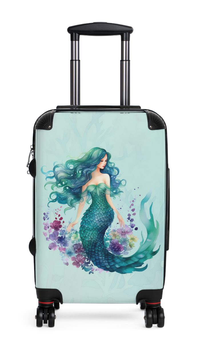 Mermaid Suitcase - Kids' luggage featuring a captivating mermaid design, perfect for young adventurers.