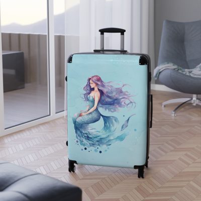 Mermaid Suitcase - Kids' luggage featuring a captivating mermaid design, perfect for young adventurers.