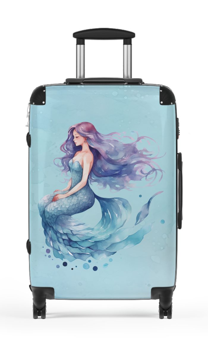 Mermaid Suitcase - Kids' luggage featuring a captivating mermaid design, perfect for young adventurers.