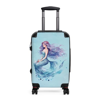 Mermaid Suitcase - Kids' luggage featuring a captivating mermaid design, perfect for young adventurers.